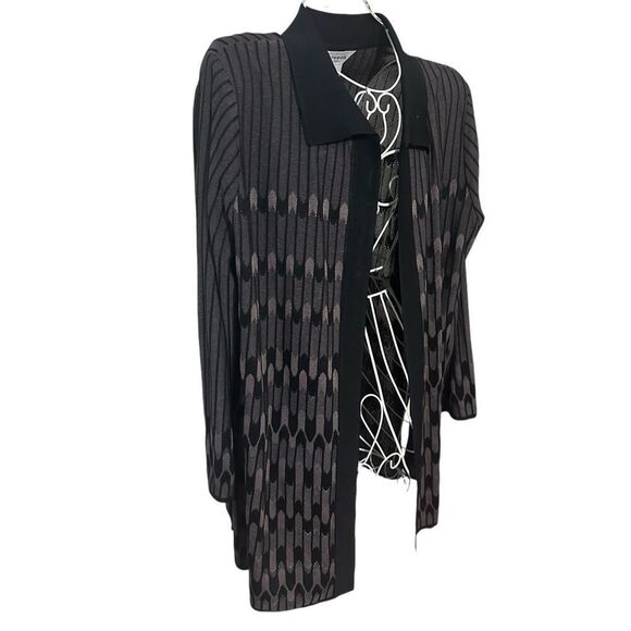 GREAT CONDITION EXCLUSIVELY MISOOK Duster Long Cardigan Jacket 1X RETAILS $498 B - Picture 4 of 10